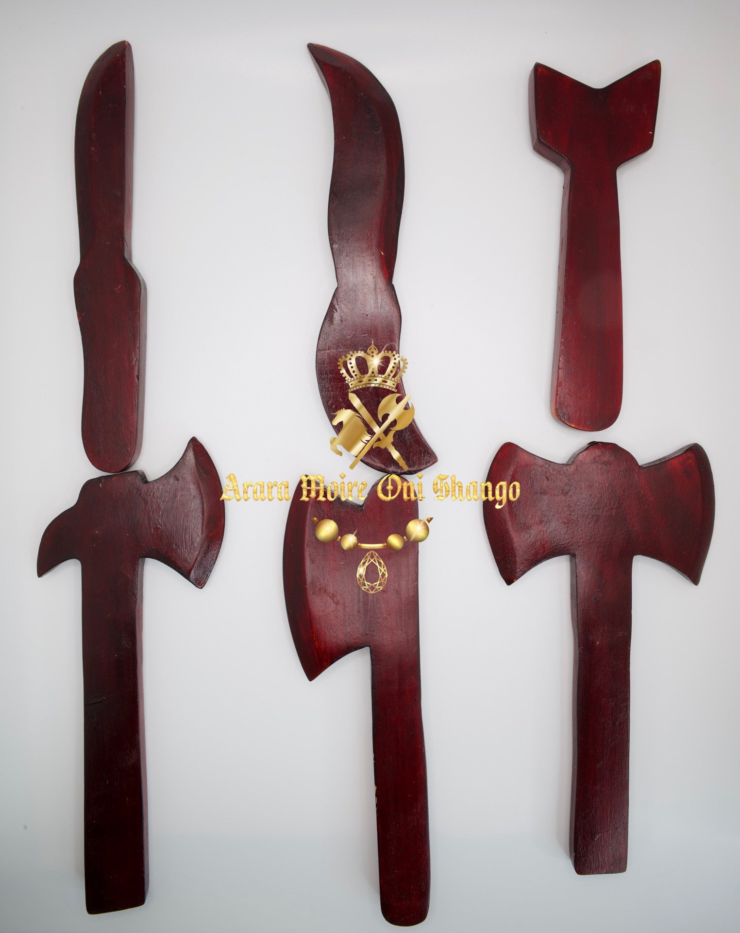 Herramientas de Shangó de Madera