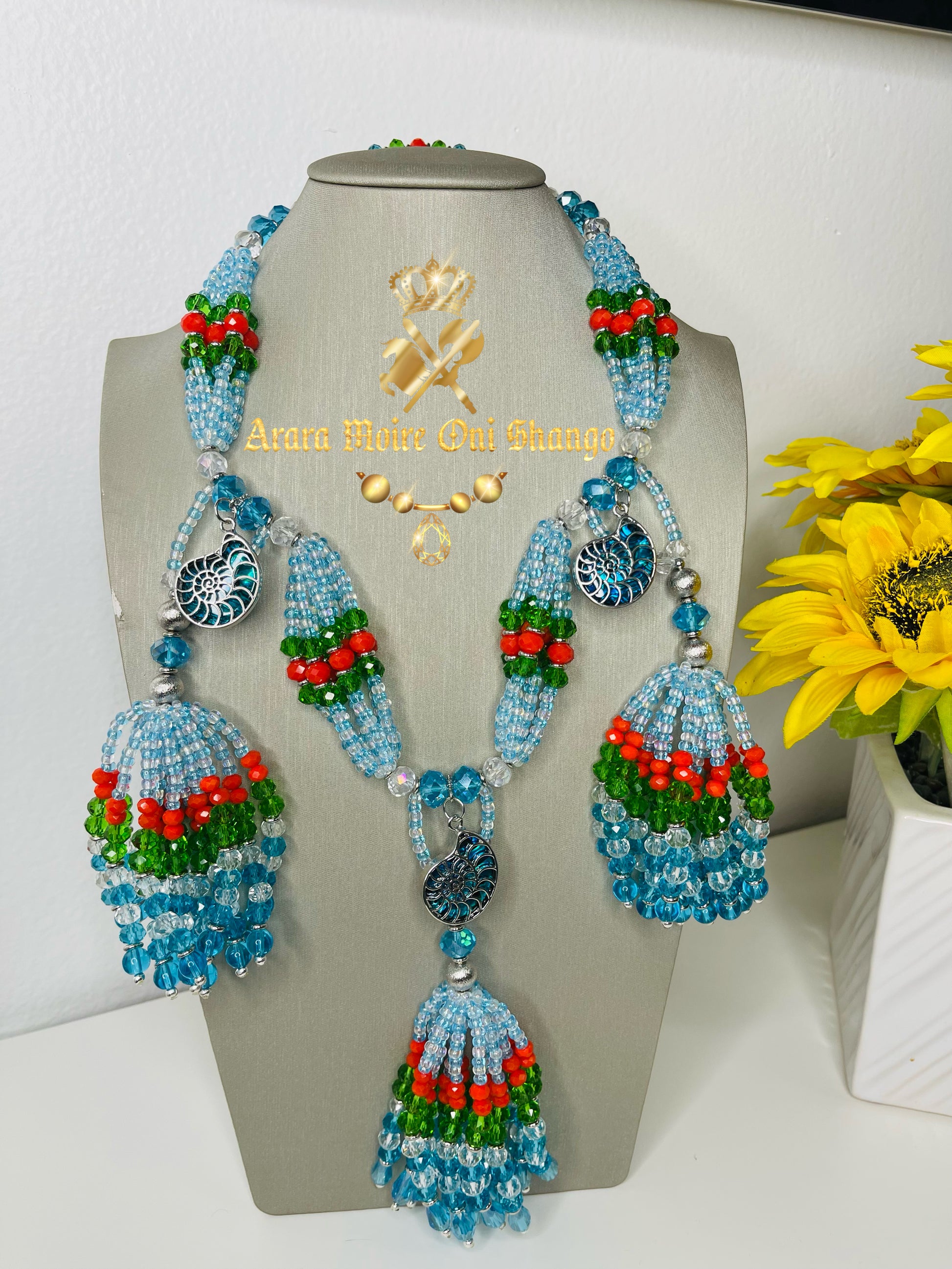 Collar de Mazo de Yemayá Asesu