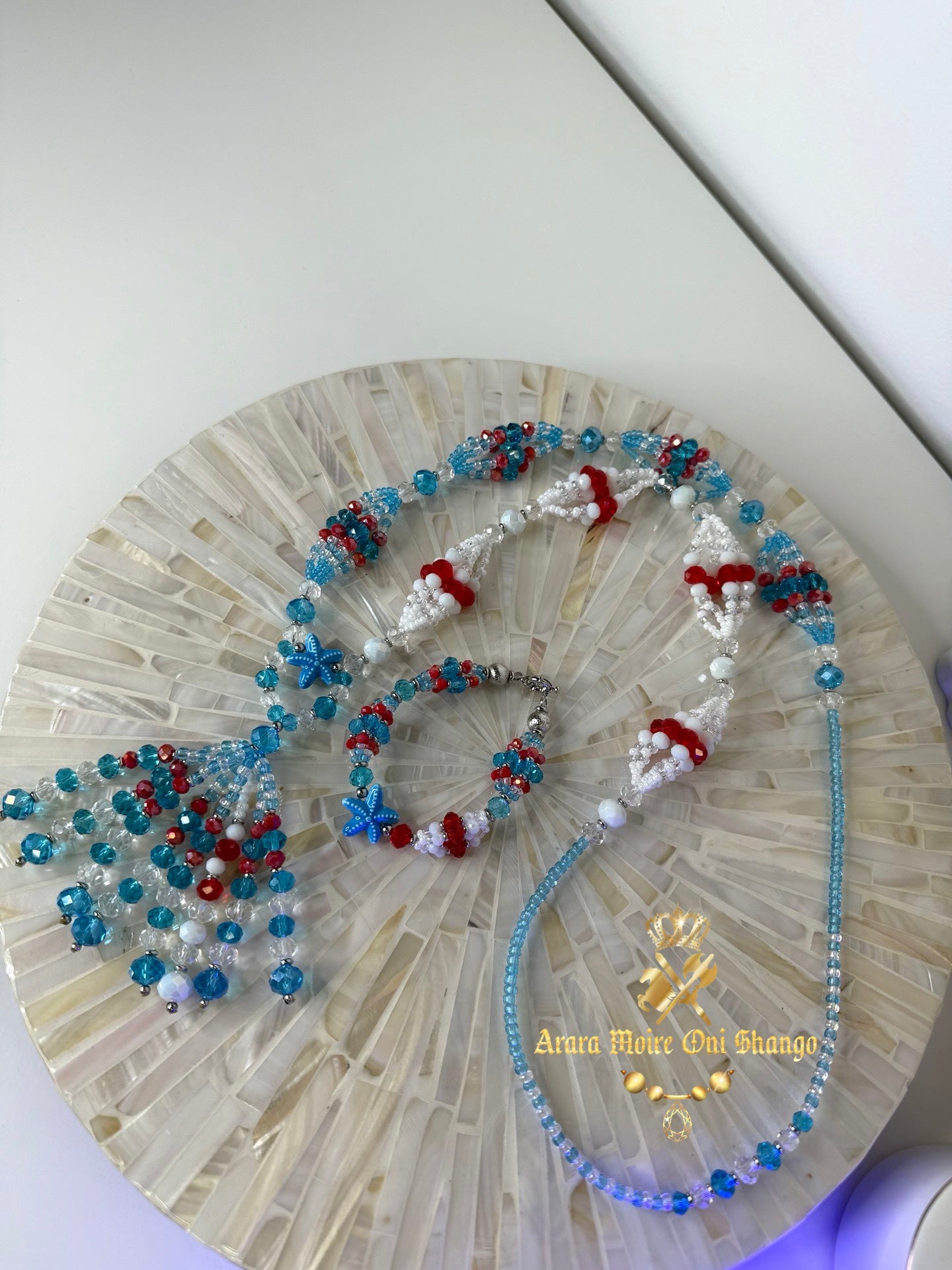 Juego de Gala de Yemaya Asesu y Obatala Ayaguna