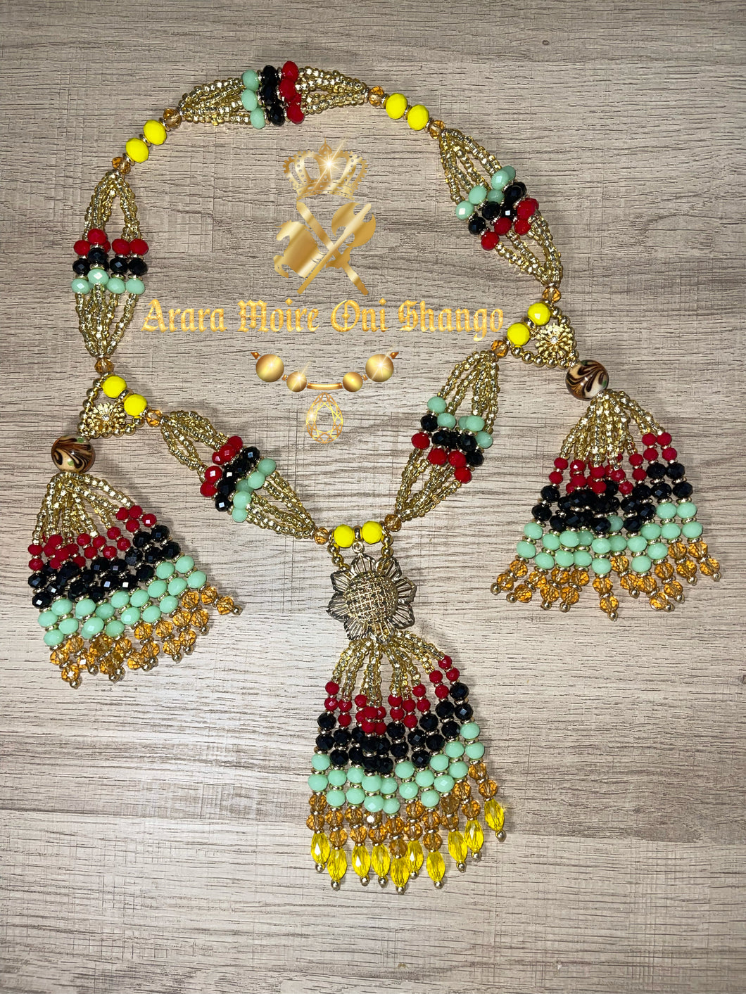 Collar de Mazo de Oshun Ibu Kole