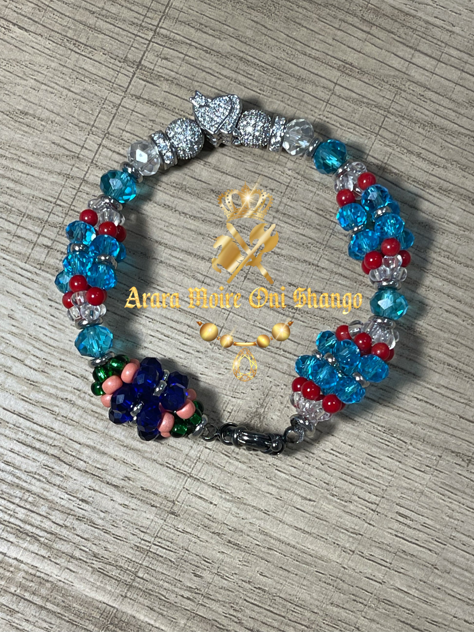 Idde de Yemayá Ashaba con Inle (Coral Original)