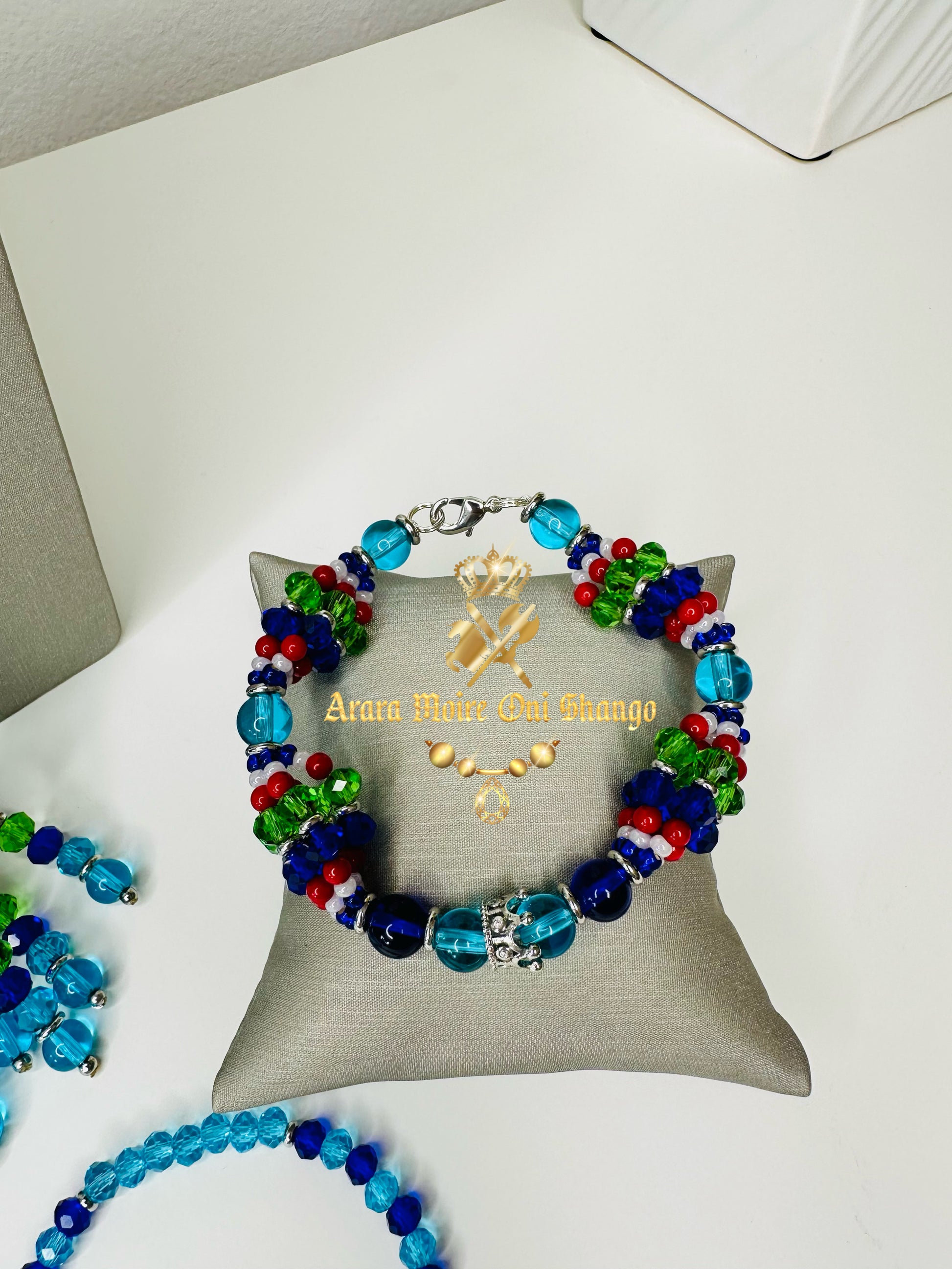 Juego de Gala de Yemaya Ibu Konla (Coral Original)