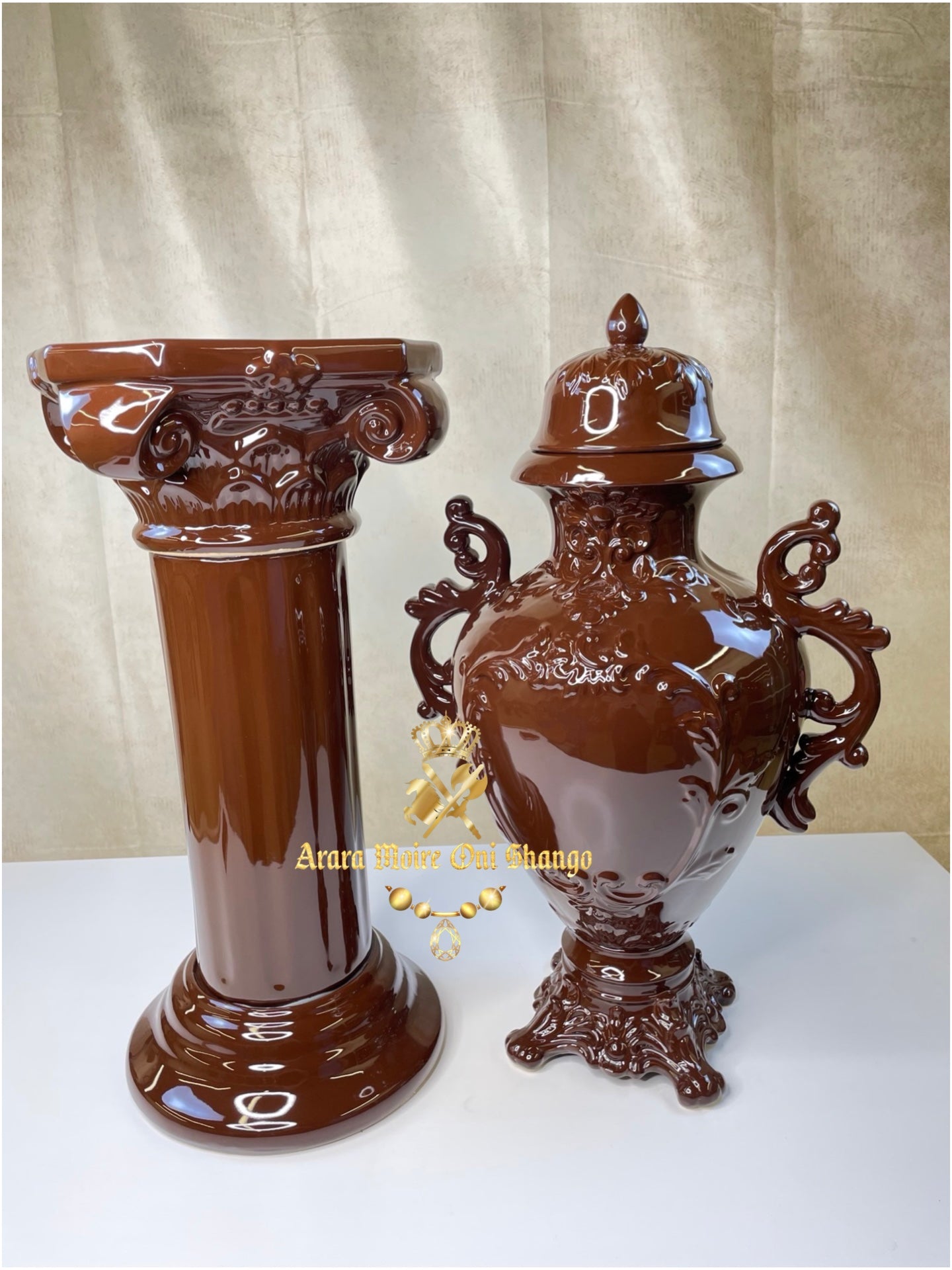 Juego de Sopera y Pedestal de 25” pulgadas
