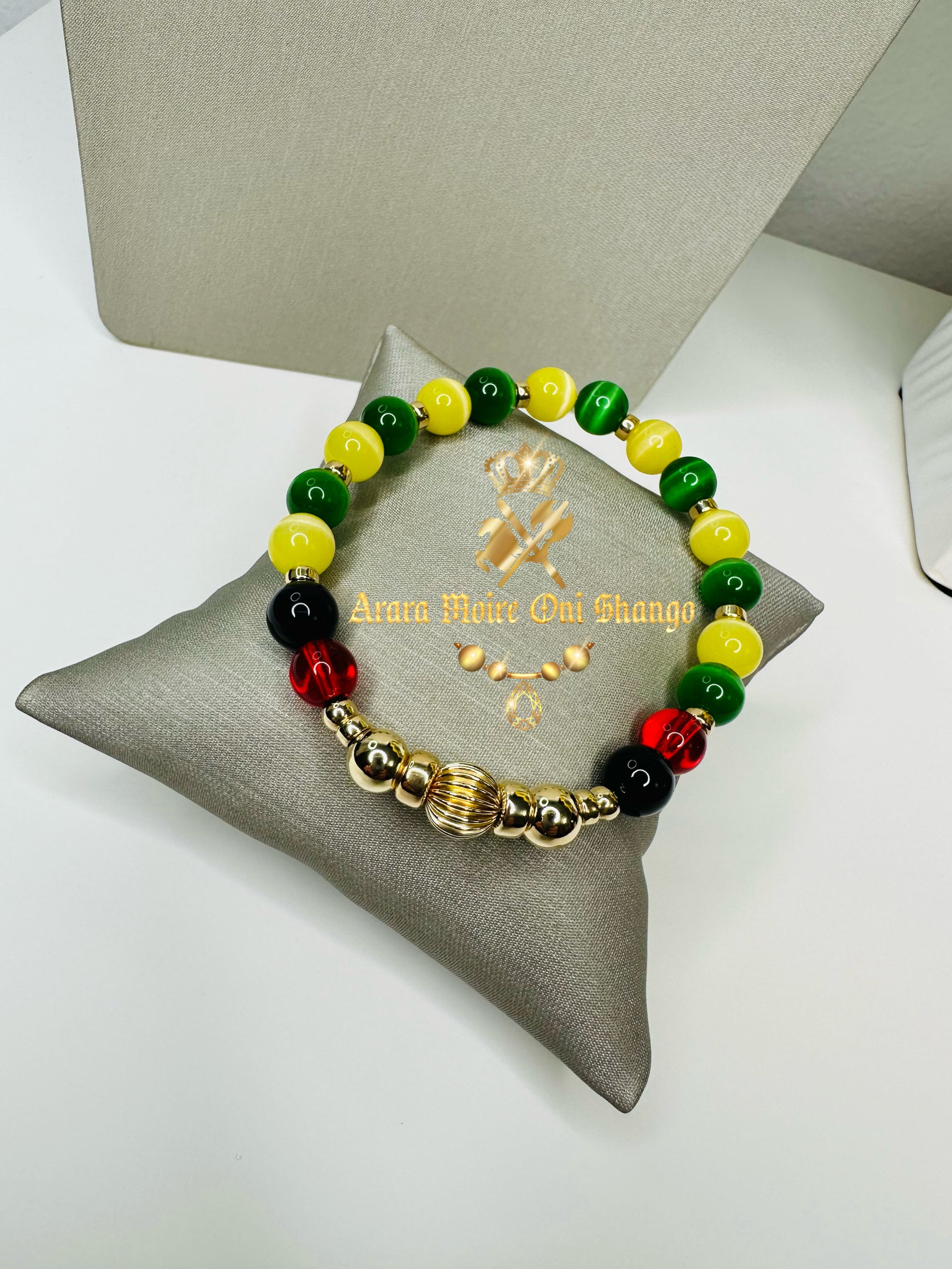 Idde de Orula con Elegguá (Lleno de Oro)