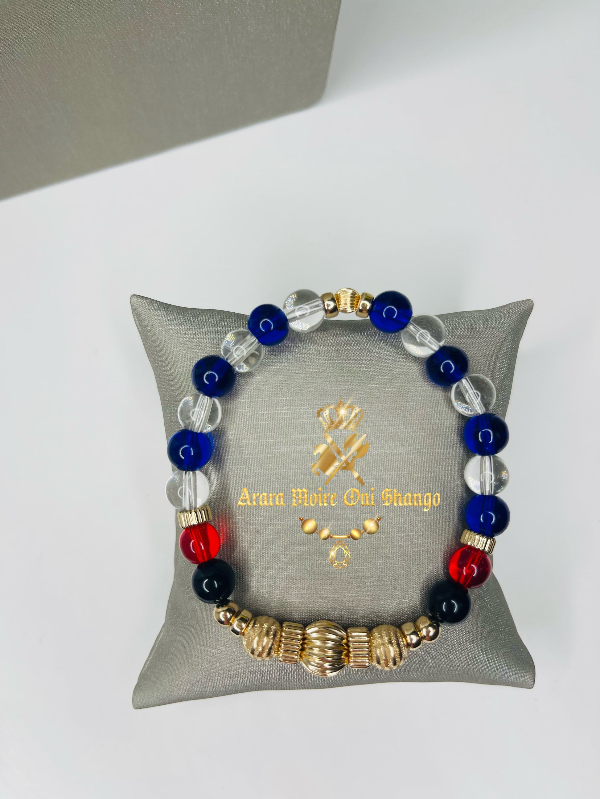 Idde de Yemaya con Eleggua (Gold Filled)
