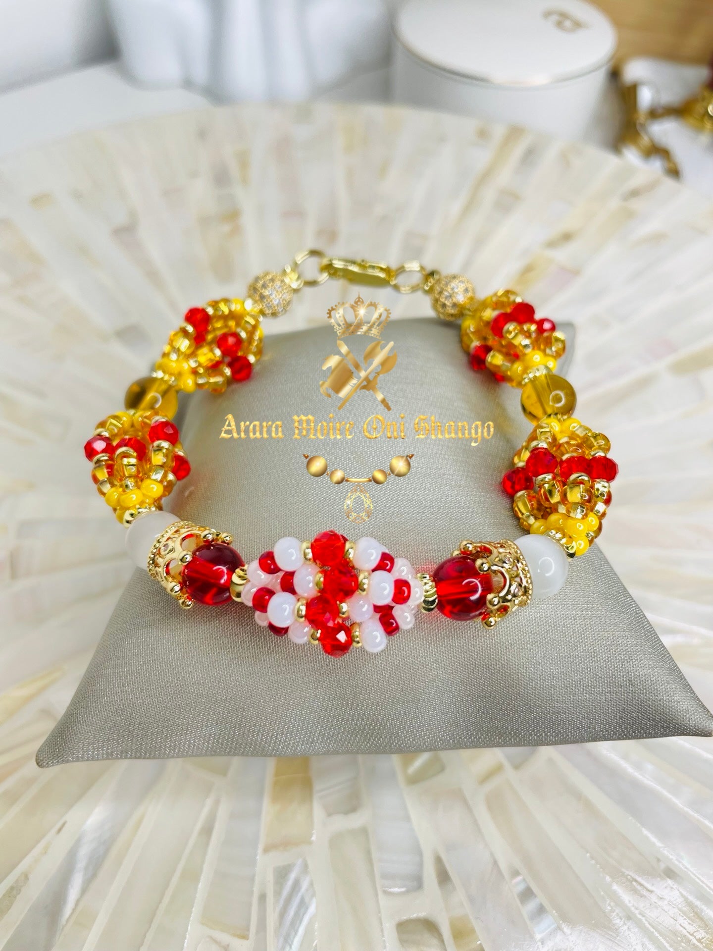 Idde de Oshun Ibu Aña con Shango