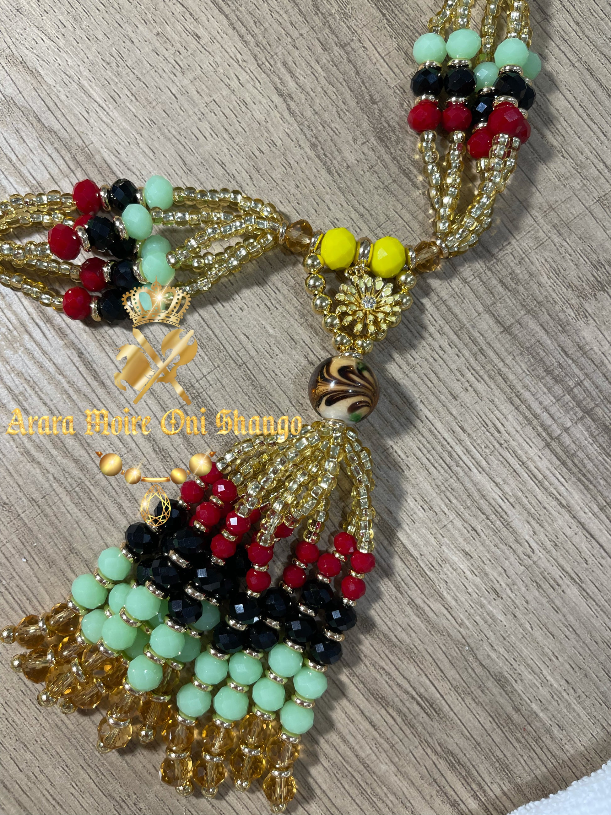 Collar de Mazo de Oshun Ibu Kole