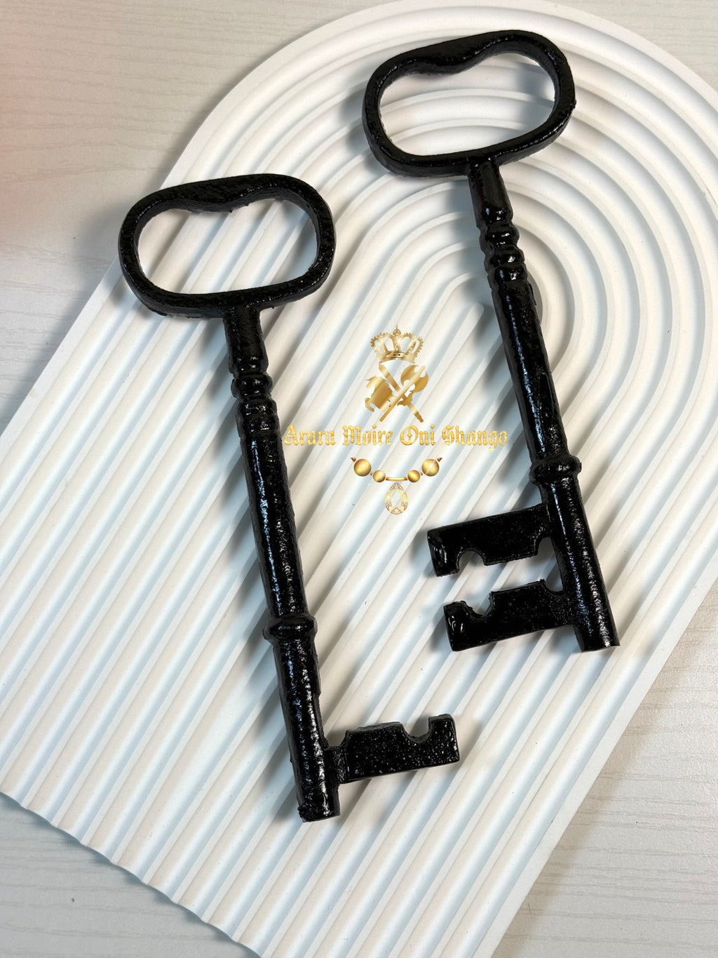 Llave hembra y llave Macho. Santería, Palo Monte. 2 piezas