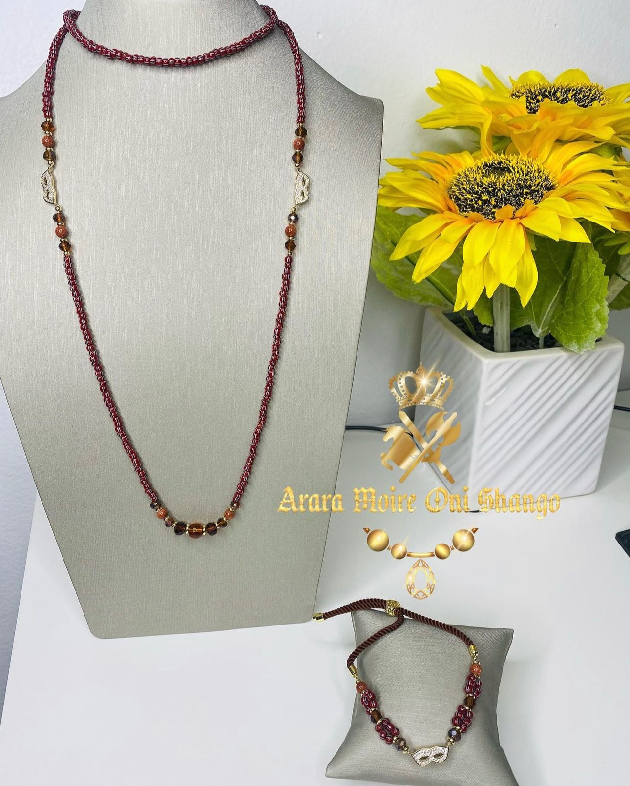 Set de Eleke e Idde Ajustable (selecciona el Orisha y tamaño que desees en las opciones)